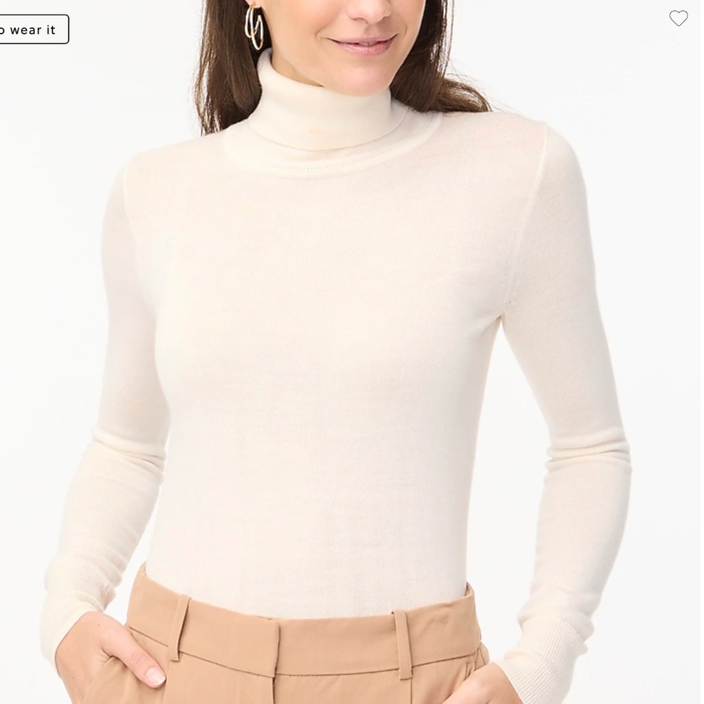 J.Crew Factory Merino Wool-Blend Turtleneck
